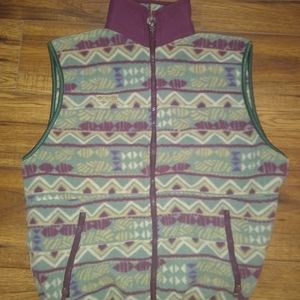 Columbia fleece patterned vest